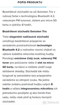 Predam bluetooth sluchadla trix - 4