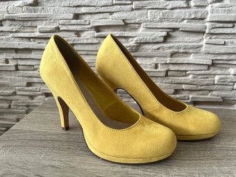 Žlté lodičky Tamaris - 4