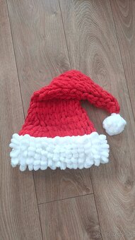 Čiapka vianočná, klobúk Mikuláša, Santa hat - 4