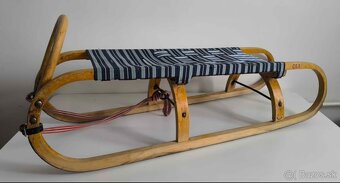 Drevene sanky s predlzenym sedakom - 4