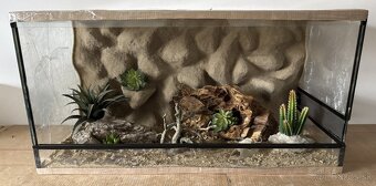 Terárium 100x50x50 s 3D stenou - 4