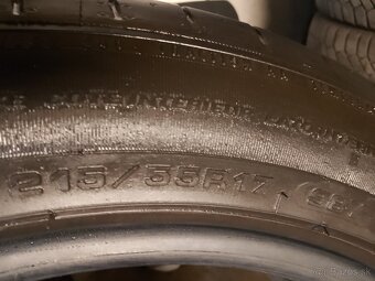 4x letné pneumatiky 215/55 r17 - 4