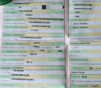 Volkswagen Passat B7 1.6 TDI 2011 predám DVERE, MOTOR CAY, s - 4
