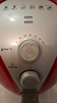 Fritéza Delimano AIR FRYER RED, používaná - 4