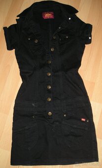 čierne minišaty Buffalo, XS, NOVÉ - 4