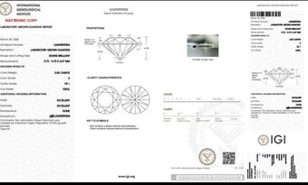 Nádherný zásnubný zlatý 18k prsteň s laboratórnym diamantom - 4