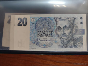 Bankovky 20kč 1994 4kusy - 4