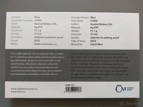 Predám Strieborná 1 Oz minca Český lev 2022 selkt. pokov 891 - 4