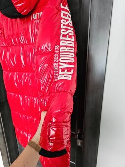 Zimná  extravagantná bunda M/L - 4