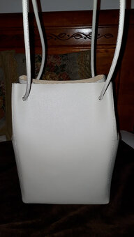 biela kožená kabelka ginno rossi - 4