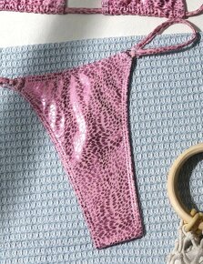 Sexy plavky v.XS,S,M ružovo -fialove - 4
