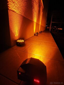 Batériovy led par AKKU RGBWAUV, diaľkové ovládanie + Taška - 4
