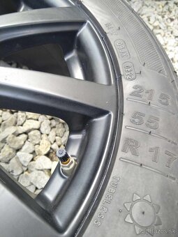 17" sada alu TOYOTA AVENSIS,NISSAN + TPMS + pneu. - 4