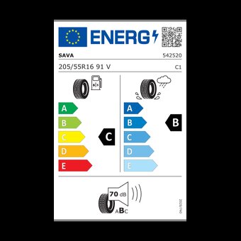 205/55 R16  Sava intensa hp2 - 4