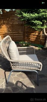 Ratanová sedačka James s kreslami - 4