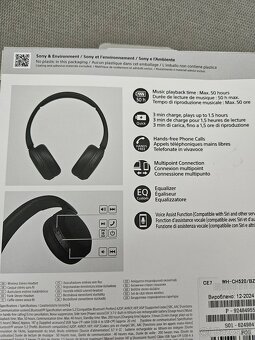 Sony WH-CH520BZ – NOVÉ, len odbalené - 4