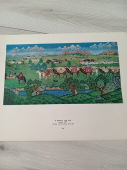 Staré Mongolské obrázky na papieri - 4