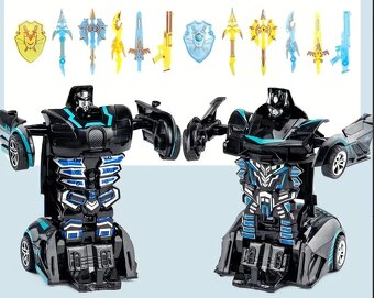 Transformer auto/robot čierny - 4