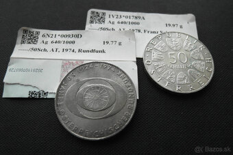 Staré mince 2ks striebro - 4