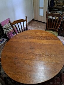 Stôl masív dub okrúhly - 4