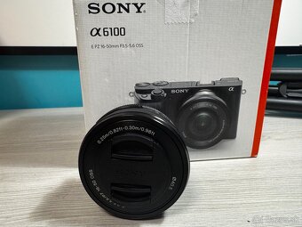 Sony A6100 + 16–50 mm + 50 mm f/1.8 + 55–210 mm - 4