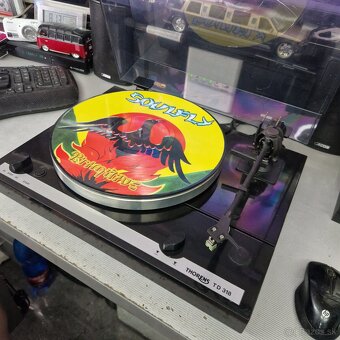THORENS TD-318...Auto Stop , Shure , čierný klavírny lak.... - 4