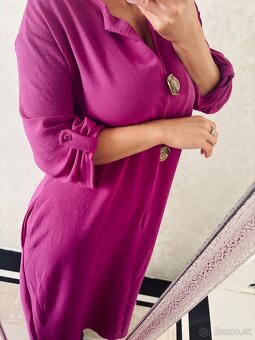 Damske talianske maxi šaty violet - 4