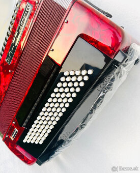 Nový akordeón BELTUNICA VIVALDI 80 basový- krásny zvuk, ľahu - 4