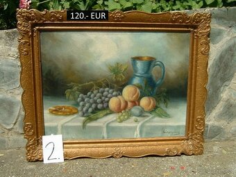 Obrazy pekné olejomaľby na plátne 9 kusov - 4