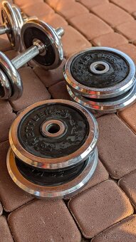 🏋️♂️ Jednoručné činky Kettler – 2×20 kg (nemecká kvalita) - 4