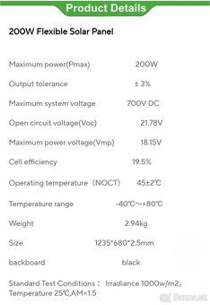 Predam flexi solar panel 200wp - 4