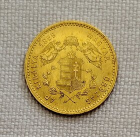 Zlatý uhorský dukát FJI 1869, GYF (MS62) - 4