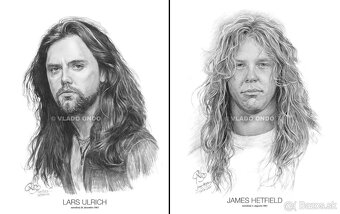 Posterbook - Metallica - unikátne kreslené portréty - 4