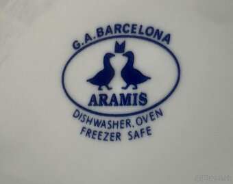 Od ARAMISA G.A.Barcelona BIELY PORCELÁNOVy TANIER za 10EUR - 4