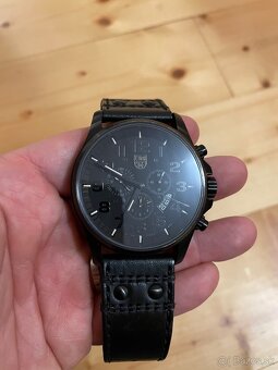 Hodinky Luminox Field Chronoalarm 47 black on black - 4