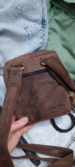 Kožená Crossbody taška nová Top stav❗ - 4