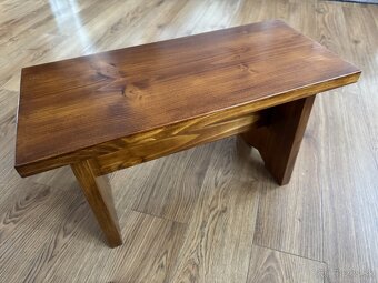 Drevený stolček, stolcek na sedenie - 4