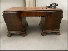 starožitný pracovný stol - 4