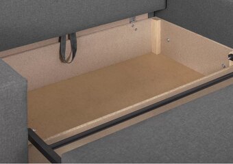 Sivý rozkladací gauč - 4