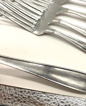 Predám postriebrený príborový set Abert – 58 ks - 4