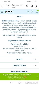 Lietajúca sova Owleez, interaktívna hračka - 4