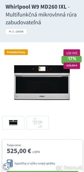 Whirlpool W9 MD260 IXL Nová vstavaná rúra - 4