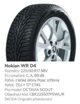 Predam zimne komplety 17" na Octavia III (SCOUT) - 4