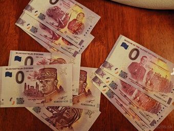☀️ SLOVENSKÉ 0 EURO bankovky, vojenské motívy ☀️ - 4