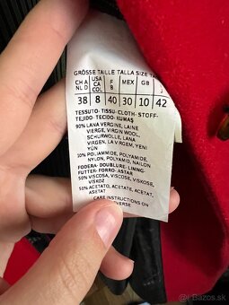 MaxMara Weekend červený vlnený kabát - 4