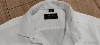 Biele chlapčenské spoločenské košele veľkosť 152 - 4