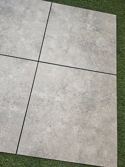Dlažba hrubka 2 cm, aj na terče 60x60, vzhlad travertín sivý - 4