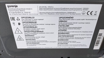 Mikrovlnka GORENJE MO 20E1 S - 4