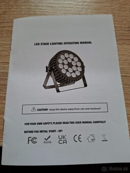 UKING ZQ01061 Výkonný PAR reflektor 4v1, 18×10W RGBW LED - 4