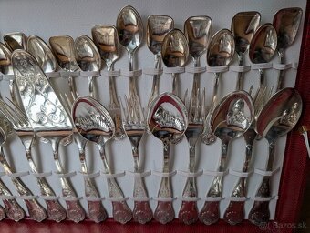 Vintage set strieborny pribor - 4